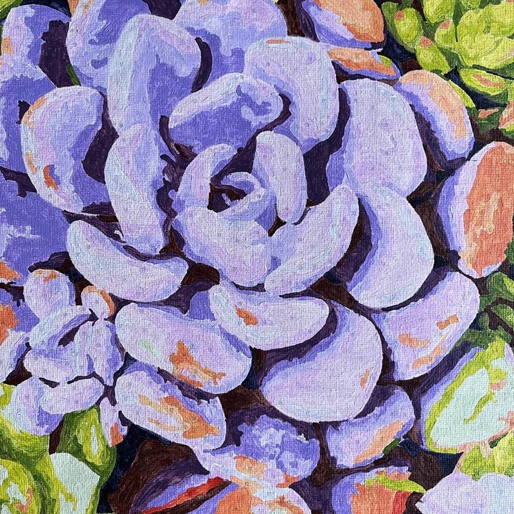 Succulents Painting Wall Decor - Picture 4 of 4